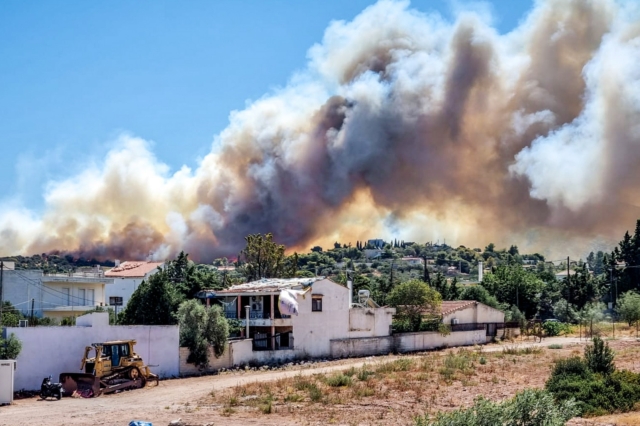 Φωτιά στο Κορωπί