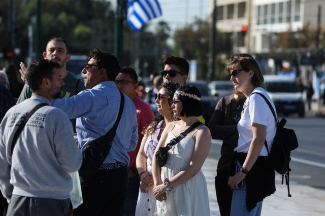 Τουρίστες στην Αθήνα