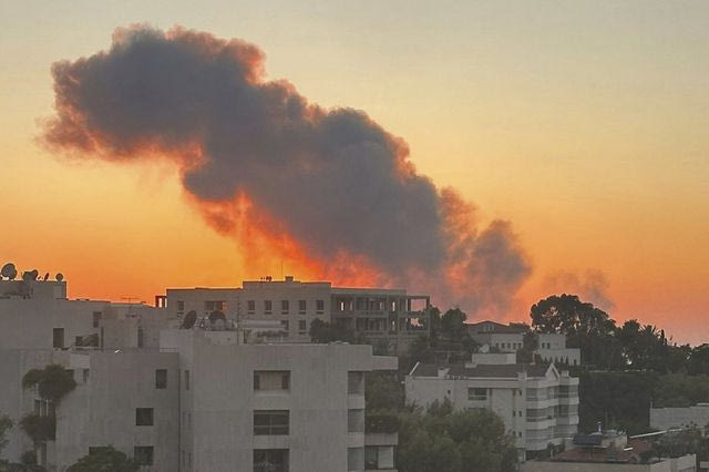 Ισραηλινές αεροπορικές επιδρομές στη Βηρυτό