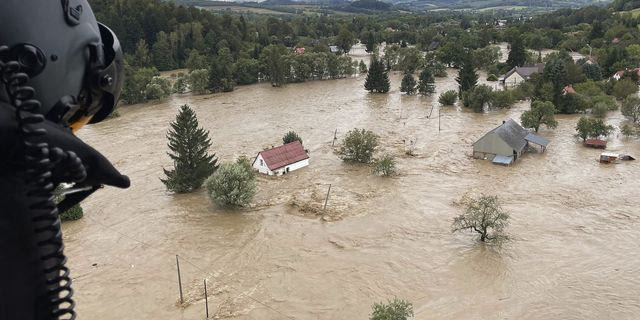 Πλημμυρισμένη περιοχή στην Πολωνία από την κακοκαιρία Boris