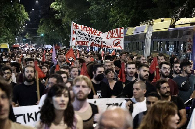 Συγκέντρωση διαμαρτυρίας για τον θάνατο του Μοχάμεντ Καμράν στο ΑΤ Αγίου Παντελεήμονα