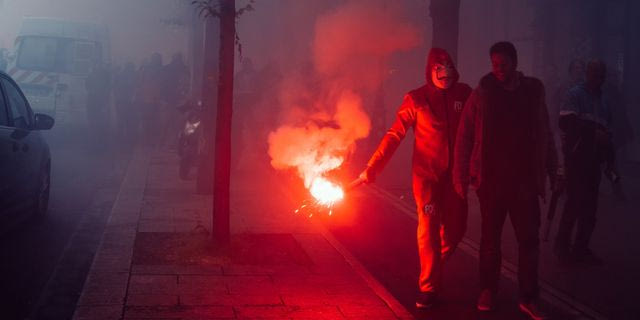 Αντιφασιστική πορεία στη Γαλλία