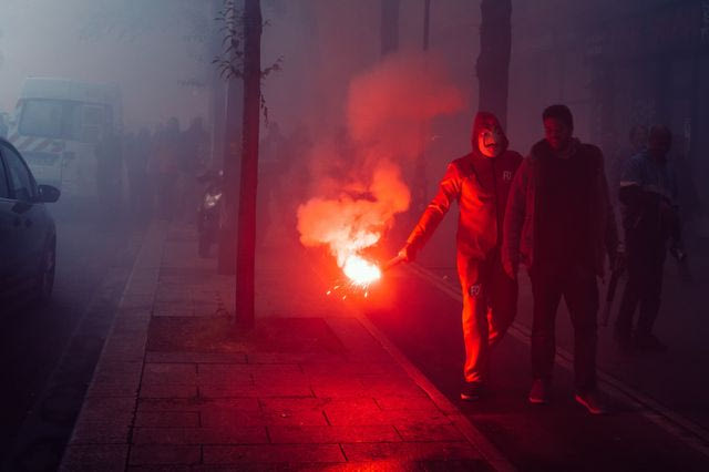 Αντιφασιστική πορεία στη Γαλλία