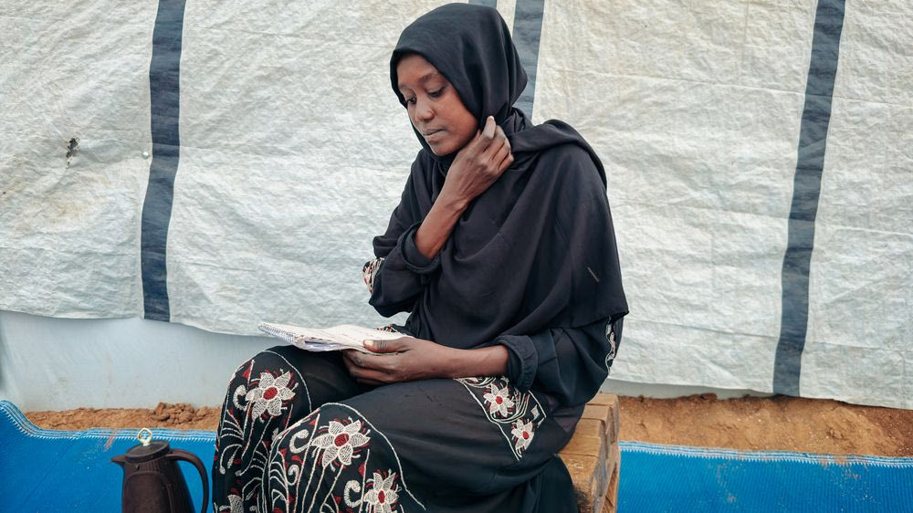 Amina Suleiman, εκτοπισμένη από το Κεντρικό Darfur