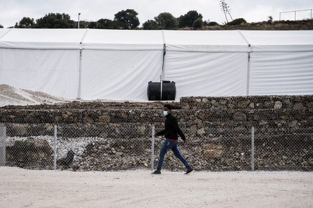 Δομή φιλοξενίας προσφύγων στη Λέσβο (Φωτογραφία Αρχείου)