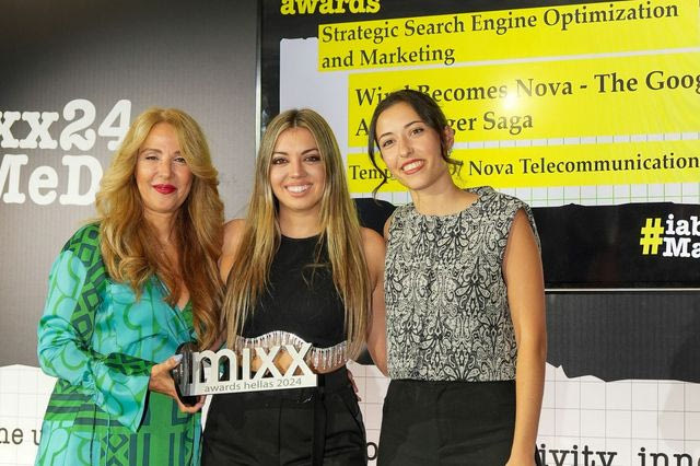 H ομάδα marketing της Nova κατέκτησε 3 Βραβεία στα IAB MIXX Awards 2024 για το Digital Marketing