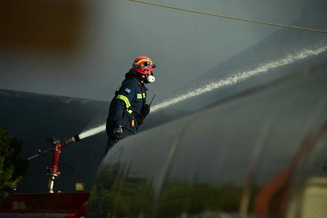 Επιχείρηση κατάσβεσης πυρκαγιάς, φωτογραφία αρχείου