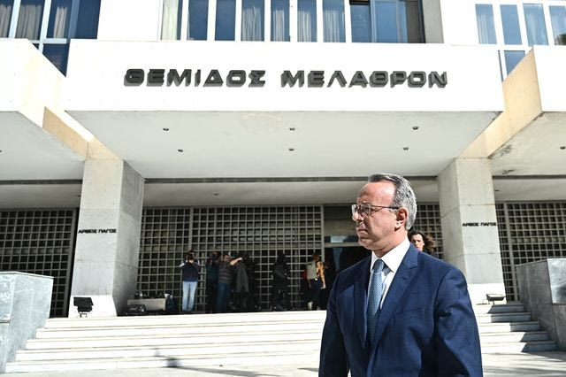 Επίσκεψη του υπουργού Υποδομών και Μεταφορών Χρήστου Σταϊκούρα στην εισαγγελέα του Αρείου Πάγου