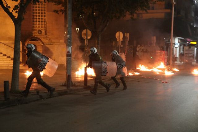 Επεισόδια στη Θεσσαλονίκη, μετά την πορεία για το Πολυτεχνείο