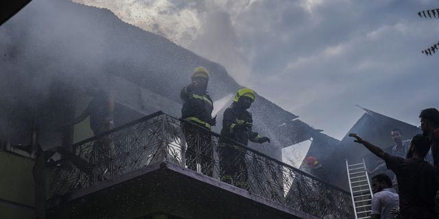 Φωτιά σε κτίριο στην Ινδία (φωτογραφία αρχείου)