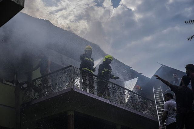 Φωτιά σε κτίριο στην Ινδία (φωτογραφία αρχείου)