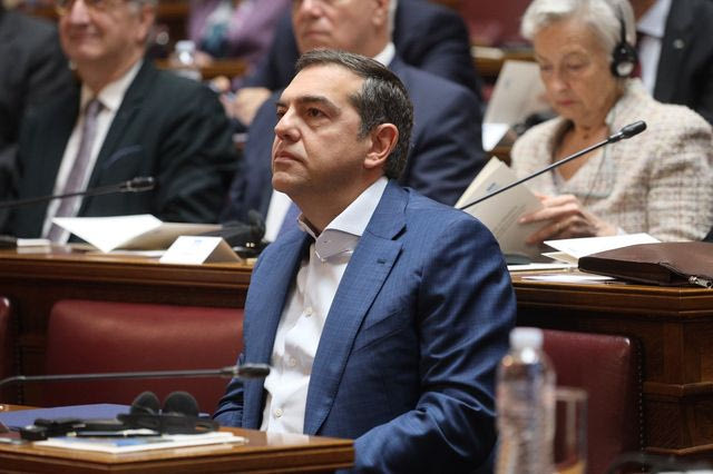 Ο Αλέξης Τσίπρας στη Βουλή