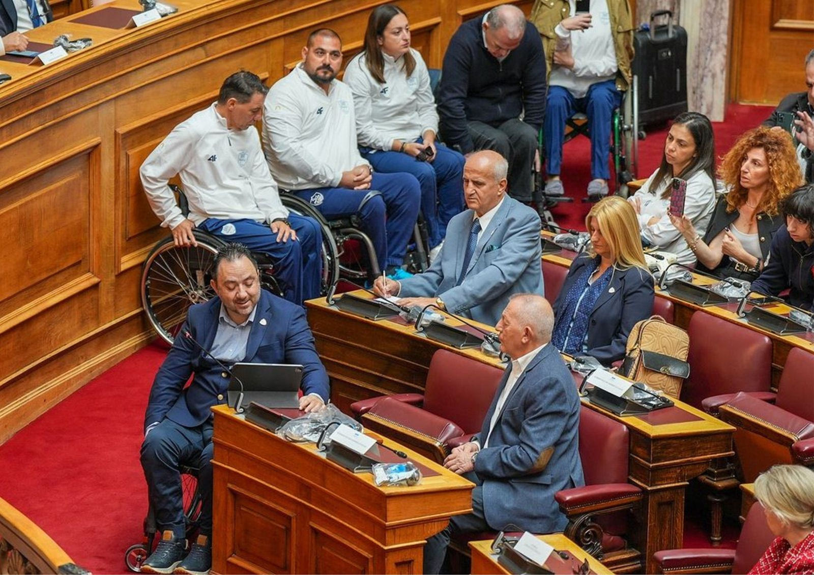 Παραολυμπιονίκες στη Βουλή (Δευτέρα 4/11/24)