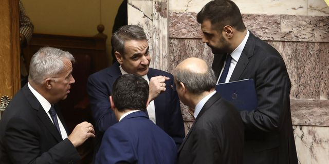 Μάκης Βορίδης Κυριάκος Μητσοτάκης Κωστής Χατζηδάκης Παύλος Μαρινάκης