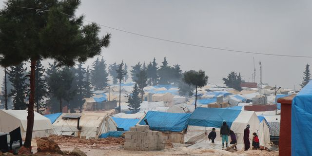 Όψη του καταυλισμού Tabqa στη βορειοανατολική Συρία, Δεκέμβριος 2024