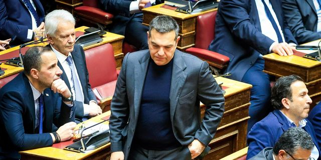 Ο Αλέξης Τσίπρας στη Βουλή