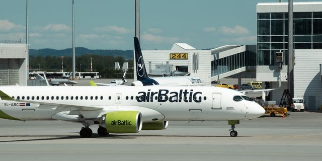 Αεροσκάφος της Airbaltic (φωτογραφία αρχείου)