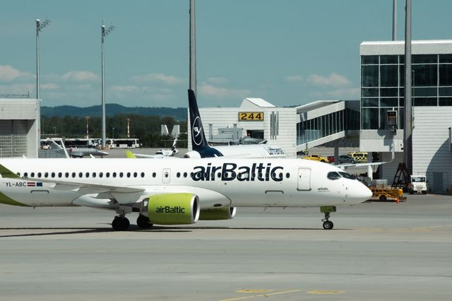 Αεροσκάφος της Airbaltic (φωτογραφία αρχείου)