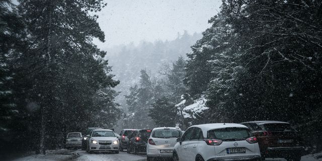 Χιόνια στην Πάρνηθηα