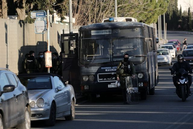 Αστυνομικές δυνάμεις έξω από το ΟΑΚΑ