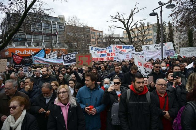 Συγκέντρωση στη Λάρισα για το δυστύχημα στα Τέμπη