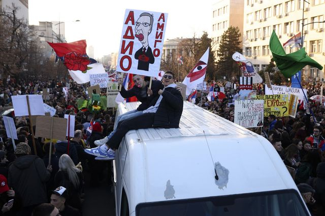 Διαδηλώσεις φοιτητών στη Σερβία