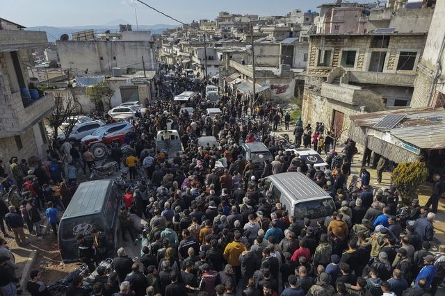 Συγγενείς νεκρών στη Συρία