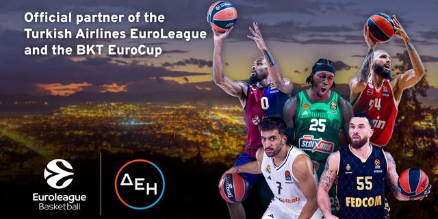 ΔΕΗ και Euroleague Basketball ανακοινώνουν πολυετή συνεργασία