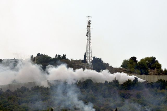 Καπνός μετά από επίθεση στον Λίβανο