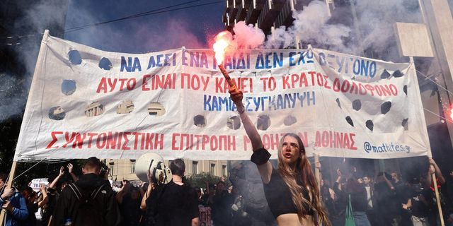 Μαθητικό συλλαλητήριο στην Αθήνα για τα Τέμπη